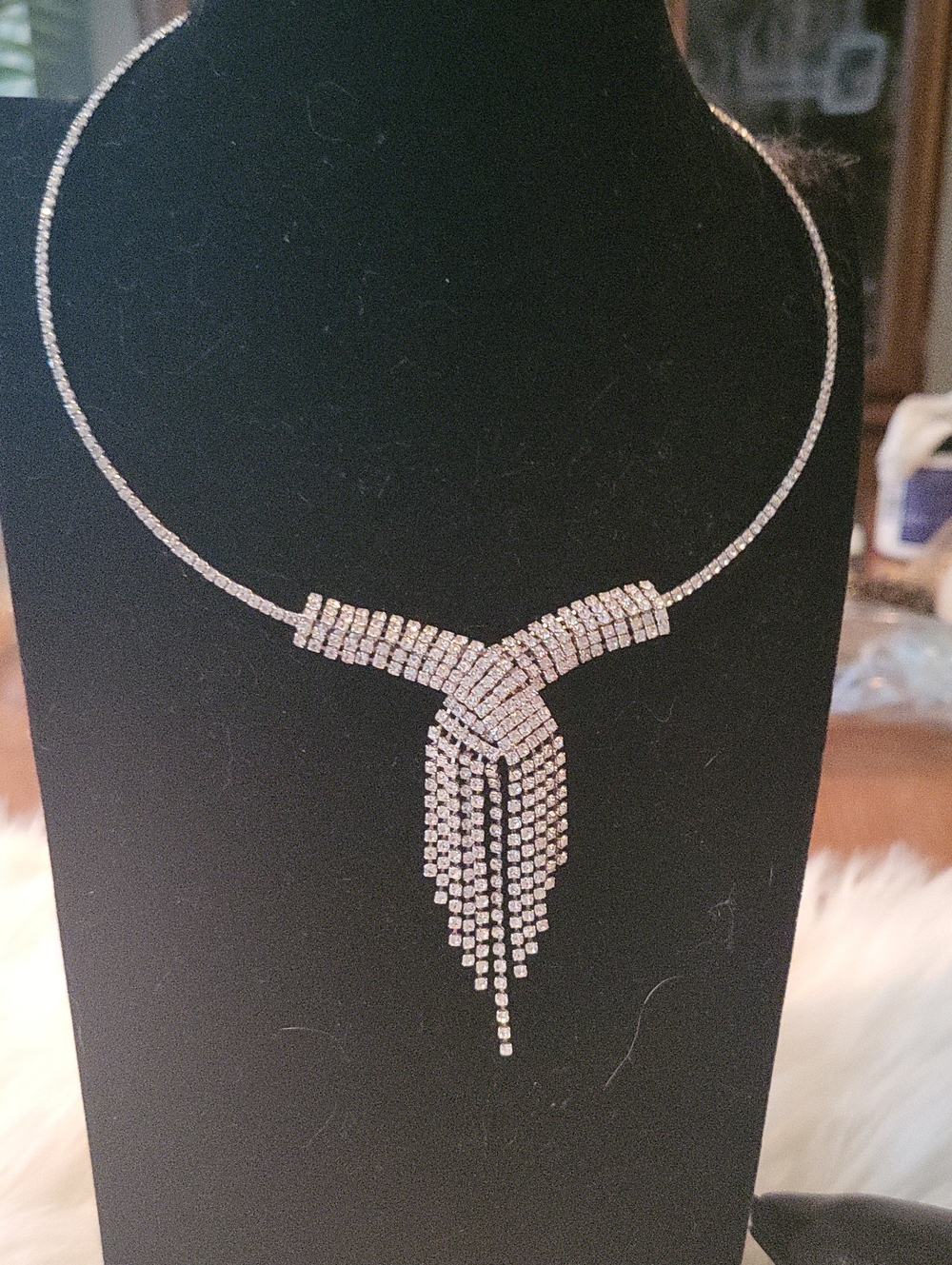 Ladies Evening Rhinestone Necklace